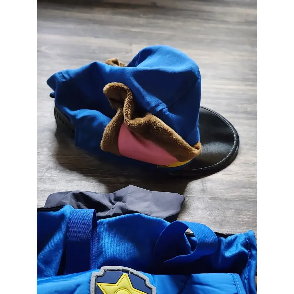 Spirit Halloween Toddler Chase Deluxe Costume PAW Patrol Size 2T Extra Chase Bag